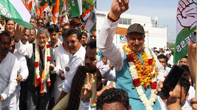 कांग्रेस के दिग्गज नेता हरीश रावत ने थामी बेटे के प्रचार रथ की लगाम, पर दोस्त की चुनावी वैतरणी पार लगाने की भी चिंता