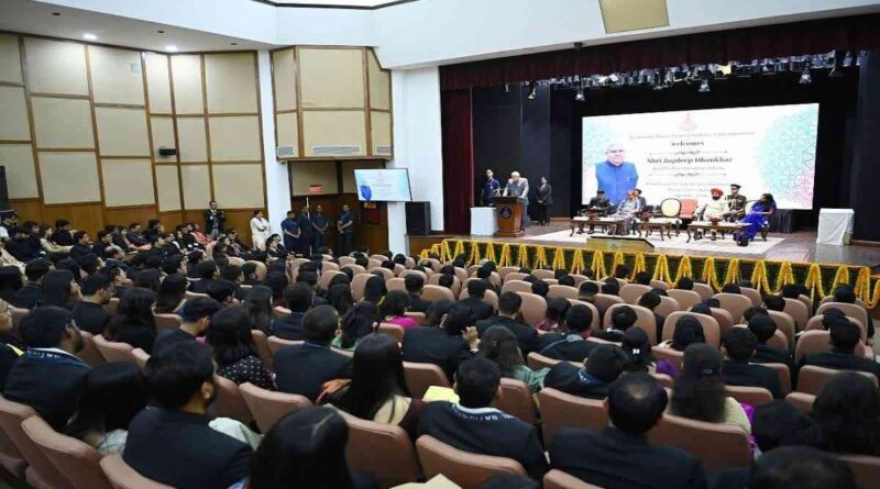 मसूरी लाल बहादुर शास्त्री राष्ट्रीय प्रशासन अकादमी पहुंचे उपराष्ट्रपति जगदीप धनखड़, ट्रेनी आईएएस अधिकारियों को किया संबोधित 
