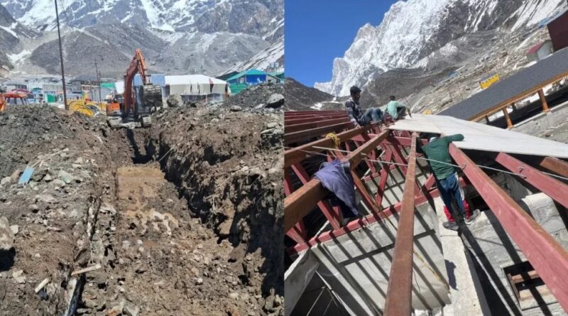 केदारनाथ धाम यात्रा शुरू होने से पहले पुनर्निर्माण कार्यों ने पकड़ा जोर, जुटे तीन सौ श्रमिक, दिसंबर तक पूरा करने का लक्ष्य