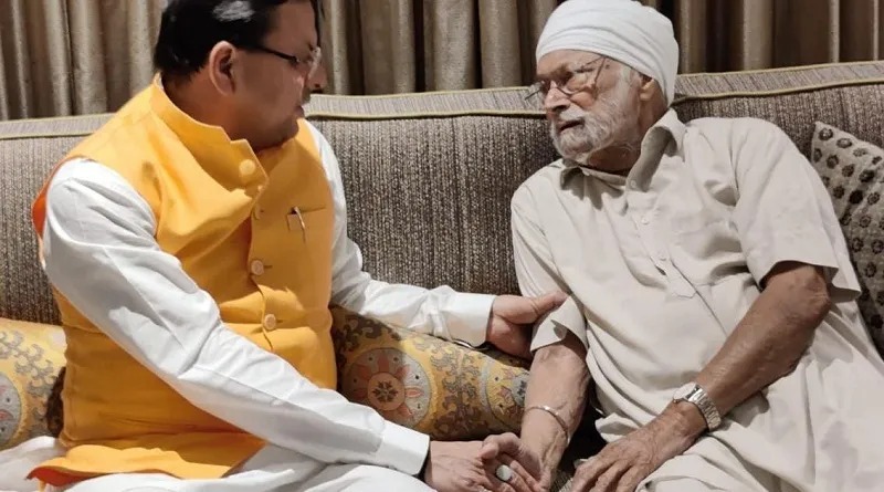 युवा मुख्यमंत्री धामी ने चंडीगढ़ में काशीपुर के पूर्व विधायक चीमा से भेंट कर जाना हालचाल