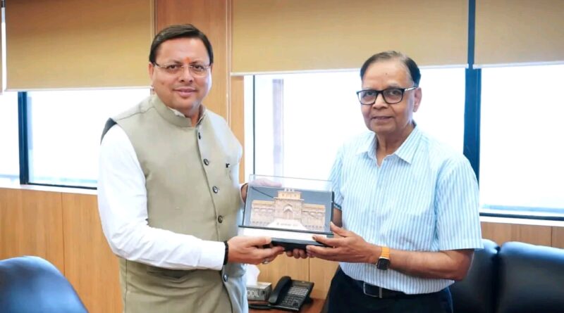 मुख्यमंत्री धामी ने नई दिल्ली में 16वें वित्त आयोग के अध्यक्ष डॉ. अरविन्द पानगड़िया से की भेंट,विभिन्न विषयों पर की चर्चा