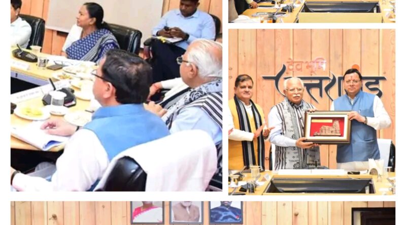 केन्द्रीय ऊर्जा मंत्री मनोहर लाल खट्टर एवं मुख्यमंत्री धामी की उपस्थिति में हुई उच्च स्तरीय बैठक, विभिन्न विषयों पर की चर्चा