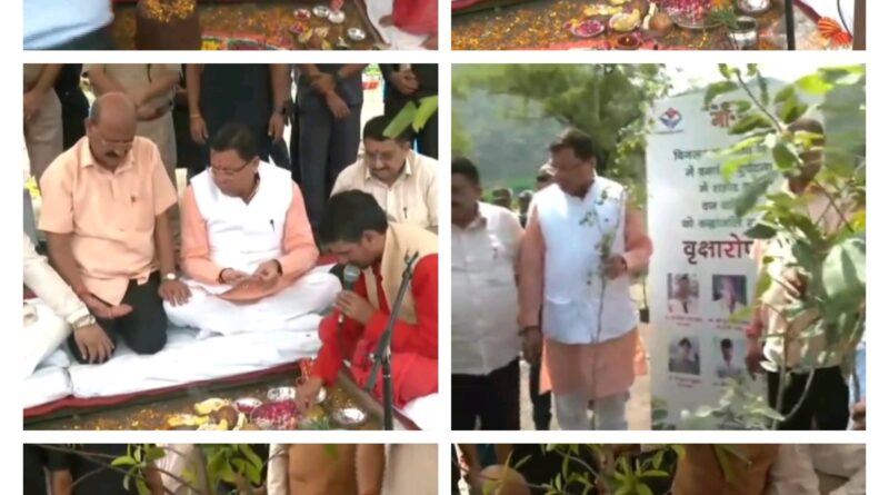 सैनिक पुत्र धामी ने हरेला पर्व के अवसर पर शहीदों को श्रद्धांजलि अर्पित कर किया पौधारोपण