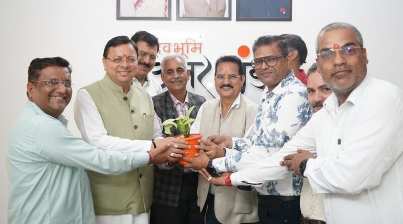 मुख्यमंत्री धामी से स्टेट प्रेस क्लब उत्तराखण्ड के प्रतिनिधिमंडल ने की भेंट