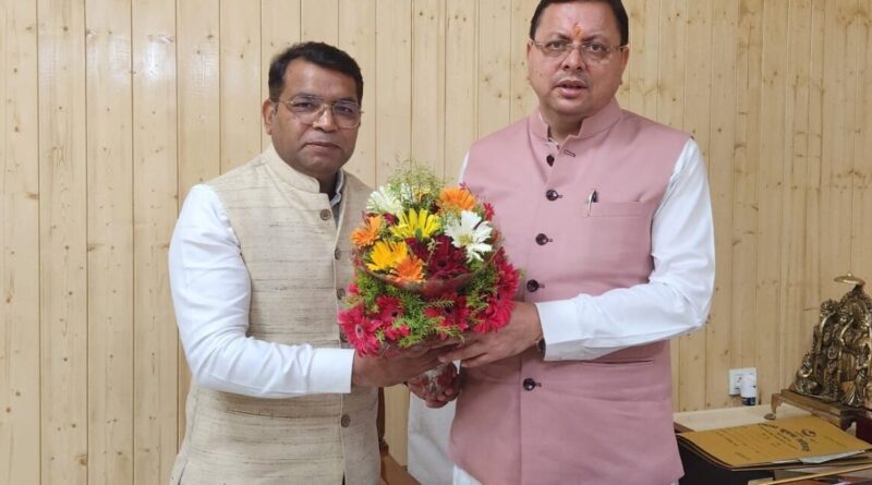 मुख्यमंत्री धामी ने रुद्रपुर विधायक शिव अरोड़ा को जन्मदिवस की दी हार्दिक बधाई एवं शुभकामनाएं 