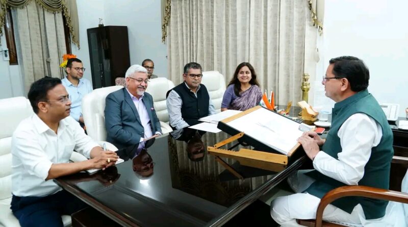 मुख्यमंत्री धामी से वाणिज्य एवं उद्योग मंत्रालय के सचिव सुनील बर्थवाल ने की मुलाकात,जैविक खेती, जीआई-टैग उत्पादों को बढावा देने की संभावनाओं पर हुई चर्चा 
