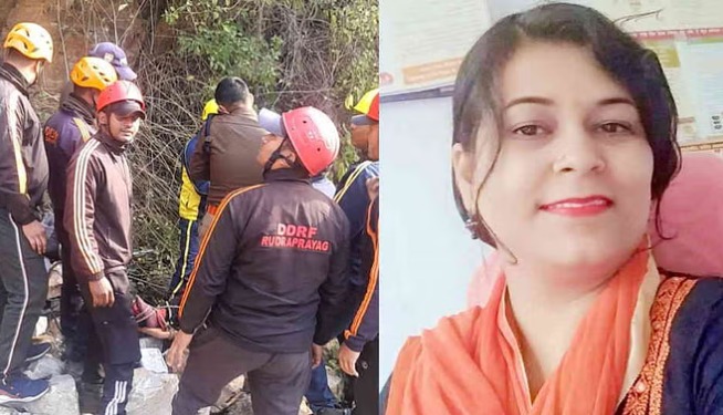 भटवाड़ीसैंण में दर्दनाक हादसा : रुद्रप्रयाग-गौरीकुंड हाईवे पर वाहन खाई में गिरा, महिला फार्मासिस्ट की मौत