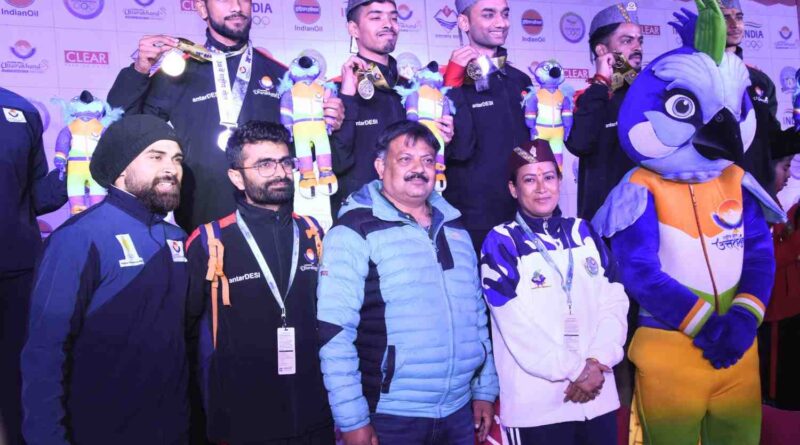 38वे राष्ट्रीय खेलों की योगासन प्रतियोगिता का रंगारंग समापन, खेल मंत्री रेखा आर्या ने विजेताओं को पहनाए पदक