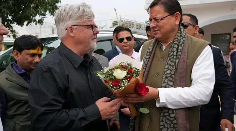 मुख्यमंत्री धामी से खटीमा में न्यूजीलैंड से आए डेलिगेशन ने की शिष्टाचार भेंट 
