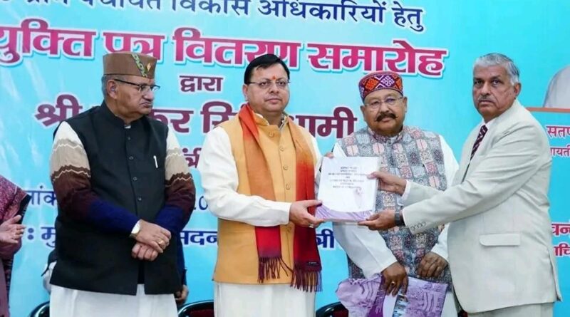 एकल सदस्यीय समर्पित आयोग के अध्यक्ष बी.एस वर्मा ने की मुख्यमंत्री धामी से भेंट