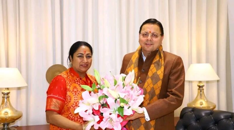मुख्यमंत्री धामी ने नवनिर्वाचित मुख्यमंत्री रेखा गुप्ता से भेंट कर दी बधाई एवं शुभकामनाएं