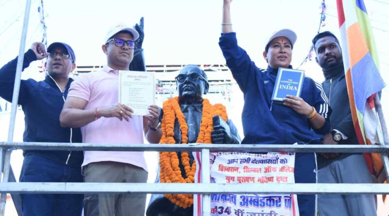 कैबिनेट मंत्री रेखा आर्या ने अंबेडकर जयंती की पूर्व बेला पर पदयात्रा का किया नेतृत्व, कहा बाबा अंबेडकर महान समाज सुधारक